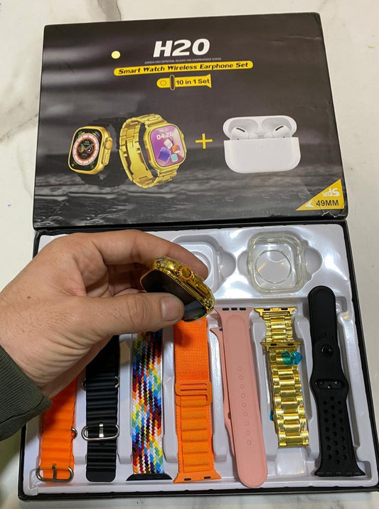10 In 1 Bluetooth Smart Watch with Long-Lasting Battery
