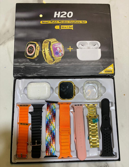 10 In 1 Bluetooth Smart Watch with Long-Lasting Battery